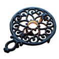 thumbnail image 1 of jifeng Théière en Fonte Chauffe-Tasse Pot Robuste & Porte-Bougie Décoratif Rond, 1 of 9