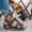 Blue, variant on Women's Thick Sole Wedge Sandals, Soft Sole Peep Toe Anti Slip Stylish Beach Shoes Red 5.5