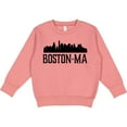 thumbnail image 2 of Inktastic Boston Massachusetts Skyline City Silhouette Toddler Sweatshirt, 2 of 4