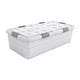 thumbnail image 2 of Caja de almacenamiento con ruedas debajo de la cama, contenedor multifunción transpirable con ruedas, organizador para dormitorio Altura 30cm, 2 of 8