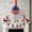 MulticolorL, variant on Cififendec 4th of July Artificial Flower Wreath, Patriotic Red White Blue Star Floral Pomander Ornament for Door, Wall, Wreath and Holiday Party Decor, S-5.51"