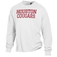 thumbnail image 2 of Men's ComfortWash White Houston Cougars Stack Garment Dyed Long Sleeve T-Shirt, 2 of 3