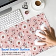 thumbnail image 4 of Long Mouse Pads for Desk,Pink Cow Strawberry Dot Pattern Desk Mats on Top Of Desks, Desk Mouse Pad Extra Large with 3mm Non-Slip Base and Stitched Edge for Gaming,Office,Work,Home 31.5"x15.7", 4 of 6