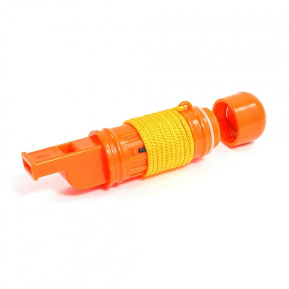 Universal Emergency 5 in 1 Multifunction Survival Whistle Orange