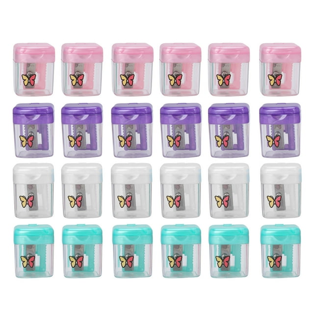 24 brochas cosméticas profesionales, sacapuntas, herramienta de maquillaje, a prueba de polvo, afiladas con funda.