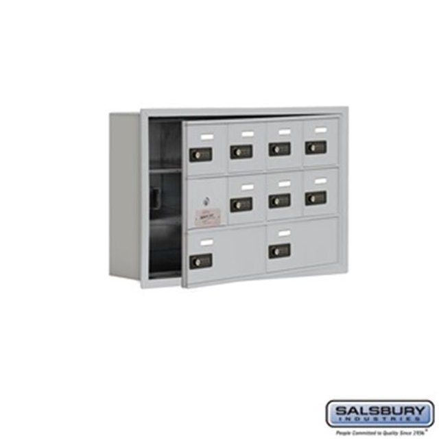 SalsburyIndustries 19135-10ARC Cell Phone Storage Locker With Front Access Panel - 3 Door High Unit, Aluminum