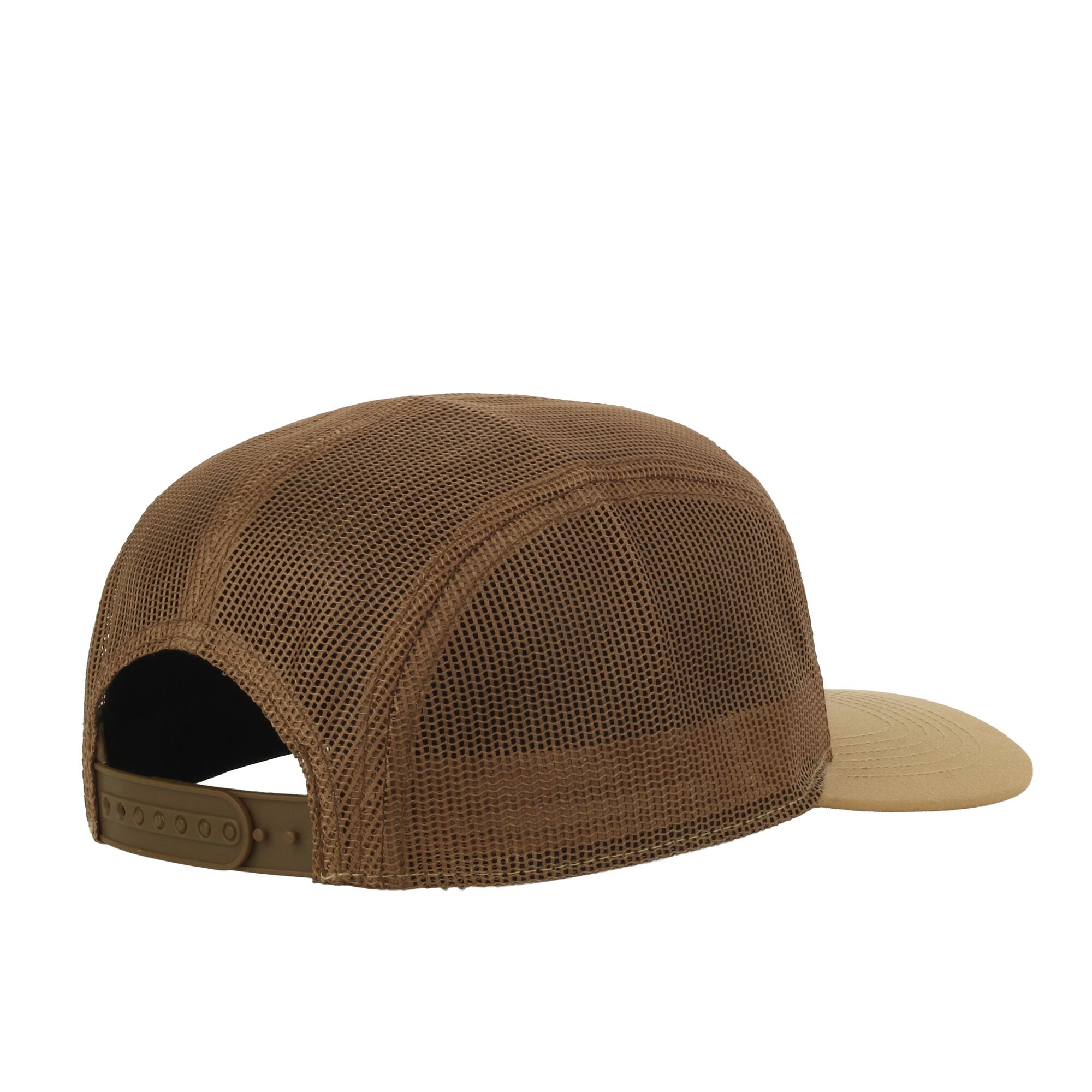 Outdoor Cap Kayak Fishing Camper Hat – Mesh Back Flat Bill Snapback, One Size, Bronze