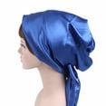 thumbnail image 2 of Taluosi Hair Bonnet Hat Reusable Printing Pattern Polyester Bowknot Reduce Frizz Shower Cap for Woman, 2 of 8