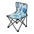 thumbnail image 2 of 600D Oxford Camping Chair Portable Foldable Chair Supports 220 lbs for Picnic, Fishing, Backpacking Marine Organismsd, 2 of 8