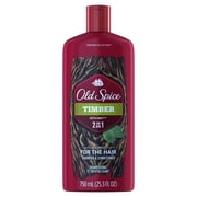 Old Spice Timber with Mint 2 in 1 Shampoo and Conditioner 25.3 Fl Oz
