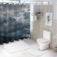 thumbnail image 7 of Orinice Wolf Snow Fantasy Art Bathroom Decor Set Colorful Luxurious Graphic Print Polyester Fabric Fashion Shower Curtain with Hooks 36x72, 7 of 7