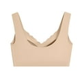 thumbnail image 6 of Sngxgn Sports Bras for Women Sports Bra Womens Workout Tops Wireless Bra(Beige,XL), 6 of 9