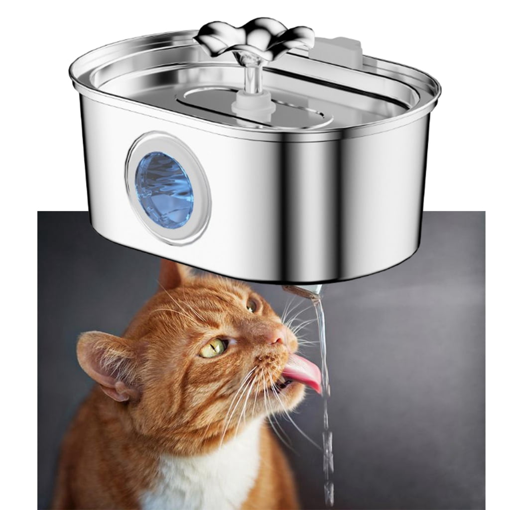 88oz Cats Fountain with Water Filtering for Dog Cats Automatic Flower Pet Water Fountain Recirculated Water Dispenser