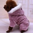 thumbnail image 4 of Methold Sudadera con capucha elegante para perros para invierno Sudadera con capucha de invierno para perros a la moda y cálida Ropa para Ropa para mascotas rosa SG, 4 of 6