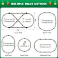 Remote Control Train Set, Electric Train Track Toy with Smoke, Light and Sound, Steam