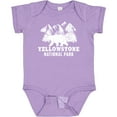 thumbnail image 3 of Inktastic Yellowstone National Park with Bear Mountains and Trees Boys or Girls Baby Bodysuit, 3 of 5