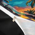 thumbnail image 4 of jejeloiu Tropical Sunset Beach Twin Duvet Cover For Girls,Palm Tree Ocean Twin Bedding,Multicolor Blue,Black Reversible,2pcs,1 Duvet Cover and 1 Pillowcase, 4 of 6