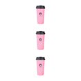 thumbnail image 4 of kurtrusly Gobelet Thermique Réutilisable Choix Écoresponsable pour un Meilleur Demain Pratique Rose 500 ml Ensemble de 3, 4 of 6