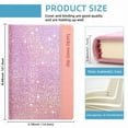 thumbnail image 3 of Glitter Hardcover Notebook (Lined Writing Journal, Women'S Diary), 240-Page Glitter Journal Withstands Heavy Use, Glitter Never Peel Off Journal For Little Lady(#C), By Meiiso, 3 of 4