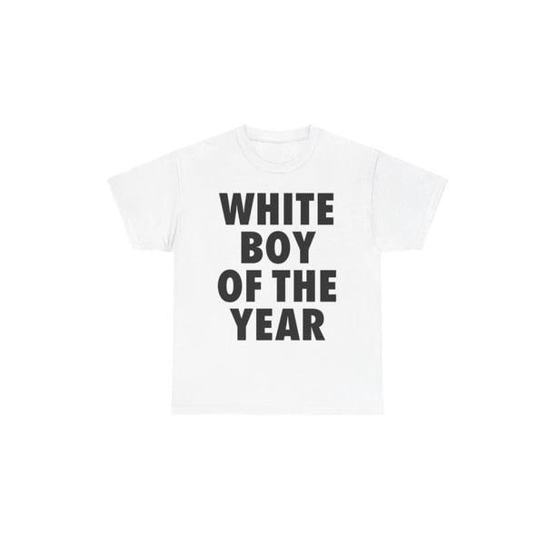 Cotton Short Sleeve T-Shirt WHiTe BoY oF THe YeaR SHiRT - Man Menswear oversized Tshirt Streetwear Casual Classic Cotton Shortsleeve Top embroidered Love Sweatshirt