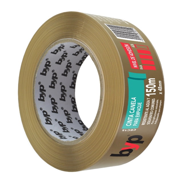 Cinta canela BYP Caja 6 piezas 48 mm x 150 mts