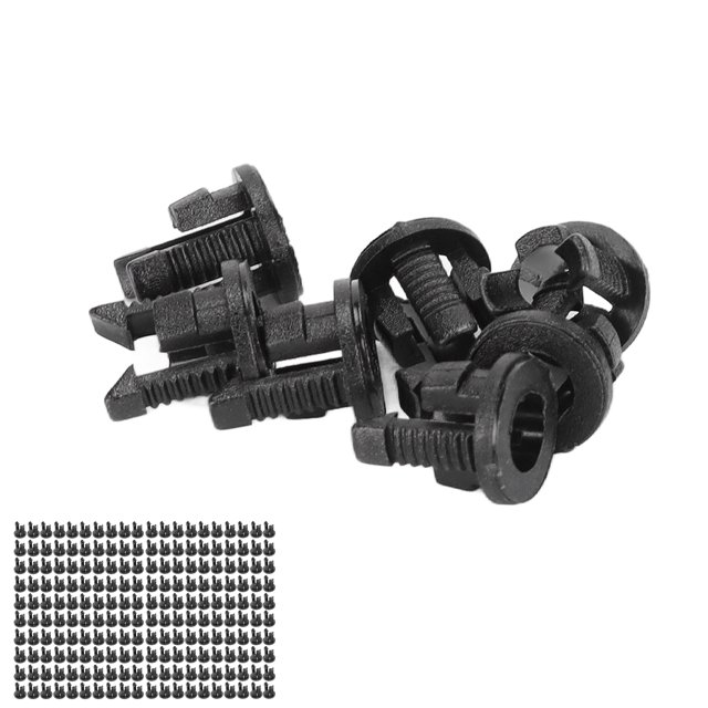 200 piezas Soporte de diodo emisor de luz Panel de 3 mm Funda de luz LED Soporte de lámpara LED Nylon66 Montaje de bisel negro Clip LED Funda de tablero de tarjeta LED Hebilla ANGGREK Otros