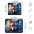 thumbnail image 3 of Wolf Head Blue Dish Drying Mat Dish Drainer Rack Mats Water Absorbent Non-Slip Easy Clean Heat Resistant for Kitchen Counter, 3 of 8