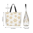 thumbnail image 5 of Naloa Gold Snowflake Tote Bag for Women Large Capacity Shoulder Bag for College Work Travel Shopping, 5 of 8