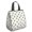 Pug and Crowns, variant on Dog Paw Print Rainbow Chevron Pattern Insulated Lunch Bag for Women Men, Large Portable Soft Cooler Tote, Thermal Food Storage Bag with Pearl Cotton, 8.66L, 8.75"x5.75"x9.5"