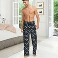 thumbnail image 4 of Men's Pajama Pants Pjs Bottoms With Pockets Sleep Lounge Pants For Men, 4 of 7