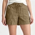 thumbnail image 2 of Ahdbta Women's Hiking Shorts Quick Dry Lightweight Drawstring Waist Athletic Running Golf Summer Casual Shorts with Pockets, 2 of 8