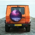 thumbnail image 2 of Fotbe Purple Moon Tree Night Sky Spare Tire Cover Thickening Universal Fit for Jeep, Trailer, RV, SUV, Truck, Tough Tire Wheel Soft Cover-17 inch, 2 of 8