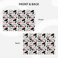 thumbnail image 4 of Placemats Set of 4 / 6, white cow glasses moo funny Placemats for Dining Table Indoor/Outdoors Heat Resistant Washable Placemats 18" x 12", 4 of 8