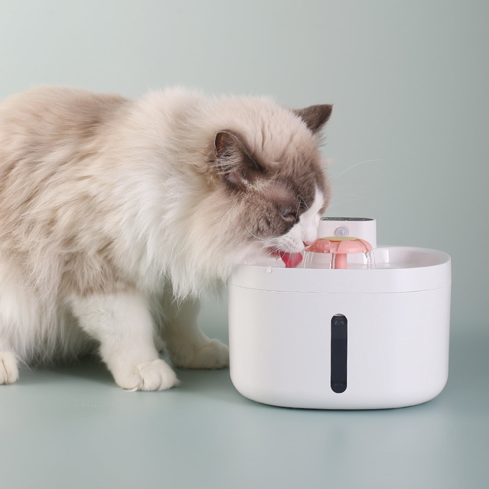 YAHHU Dog Cat Water Fountain Wireless Automatic Pet Water Fountain 2.6L Large Capacity with 3 Modes 5 Stage Filtration Quiet Pump