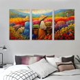 thumbnail image 3 of Flower Field of Four Peruvian Peasant Woman Poster Room Aesthetic Poster Home Wall Decoration Canvas Painting Posters And Prints Wall Art Pictures for Living Room Bedroom Decor, 3 of 4