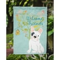 thumbnail image 3 of Welcome Friends Piebald French Bulldog Garden Flag, 3 of 3