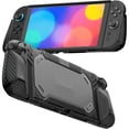 thumbnail image 1 of Case protector para Consola N-Switch-2, Funda de PC&TPU con diseño ergonomico a prueba de golpes y arañazos color Negro, 1 of 6