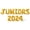 Gold, variant on Letter Balloons - JUNIORS 2024 16" Inch Alphabet Letters Foil Mylar Balloon Junior Year Party Banner (Black)