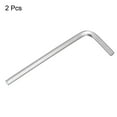 thumbnail image 3 of Uxcell 2pcs Hex Key Wrench 3mm Stainless Steel L-Shape Hexagon Metric Wrenches Repairing Tool for Home DIY Bike Motorcycle Repair, 3 of 8