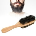 thumbnail image 3 of Cepillo de Barba de Hombres, Ergonomía de Gran Tamaña Dureza Mediana BareBas de Doble Cara Cepillo de Goma de Madera para Salón, 3 of 7