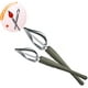 thumbnail image 1 of Cucharas de dibujo culinarias, juego de 2 cucharas decorativas de acero inoxidable multiusos, 1 of 5