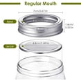thumbnail image 2 of 48 Pieces Canning Jar Lids and Bands for Regular Mouth Mason Jars Split-Type Lids with Silicone Seals Rings Leak-Proof Secure Mason Canning Jar Cap Compatible with Mason Jar (Silver), 2 of 7