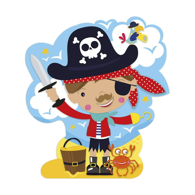 Ceaco 24+30+36-Piece 3 in 1 Kids Shaped Pirates Multi-Pack