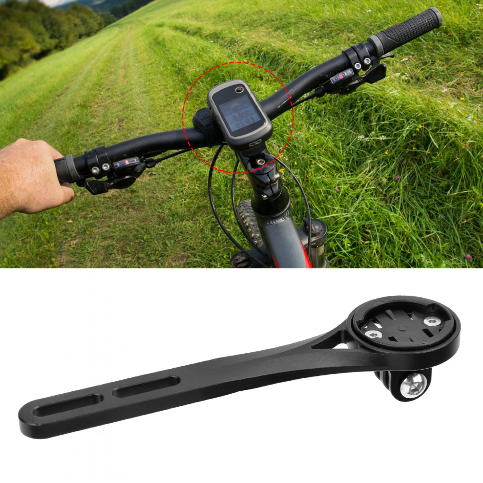 2 x Bicycle Bracket Handle Bar GPS Extender Base Mount For Garmin Edge Latest 