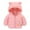 Pink, variant on Winter Coats for Kids with Hoods (Padded) Light Puffer Jacket for Baby Boys Girls, Infants, Toddlers