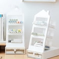 thumbnail image 2 of Multifunction Pen Organizers 3 Compartment Slanted Pencil Organizers with Drawer, 2 of 9