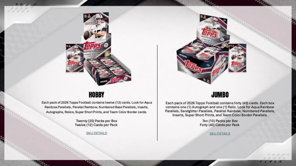 2026 Topps Football Hobby Box