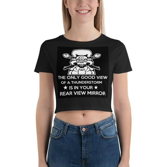 The only Good View Of A Thunderstorm Crop Tee