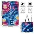 thumbnail image 2 of Colorful Tie Dye Vortex Outdoor Picnic Blanket, Foldable Waterproof Beach Mat, Portable Beach Blanket for Beach Camping, Hiking, Family Concerts, 2 of 8