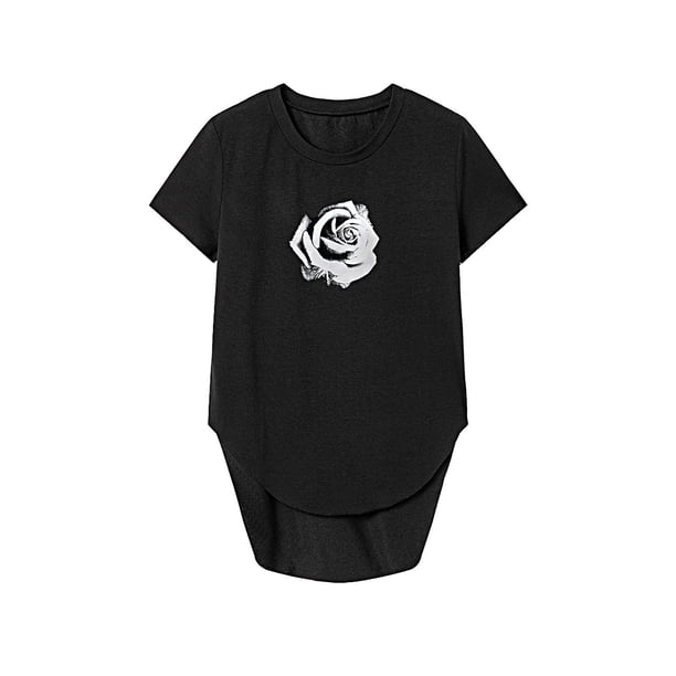 Camiseta Strade Fareast Limited para mujer verano Simple Cuello Redondo L